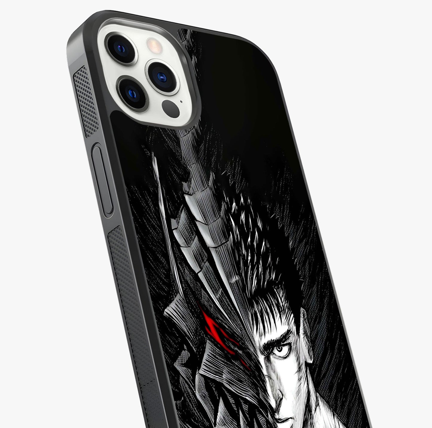 Berserker Blood Oath Glass Case captured at a warm angle highlighting gloss, texture and premium glass finish.