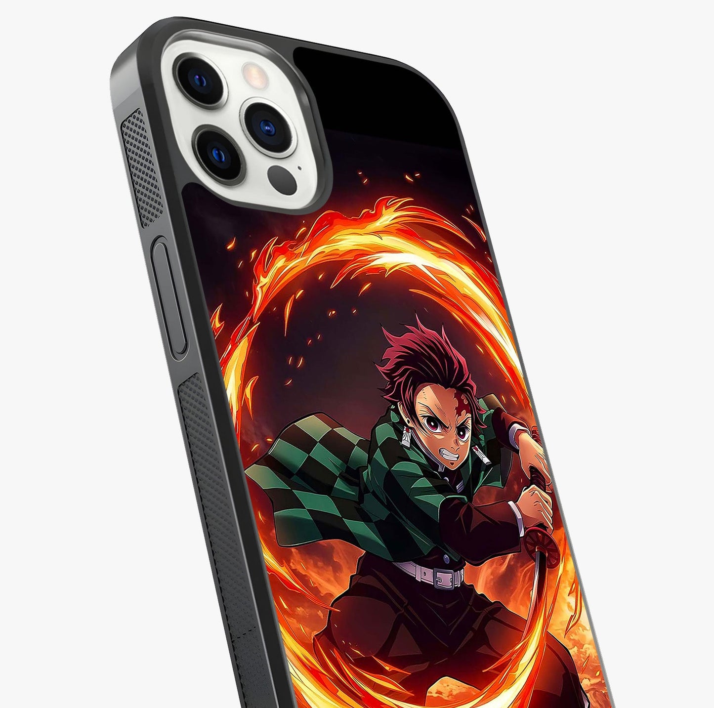 Blazing Sword Resolve Glass Case captured at a warm angle highlighting gloss, texture and premium glass finish.