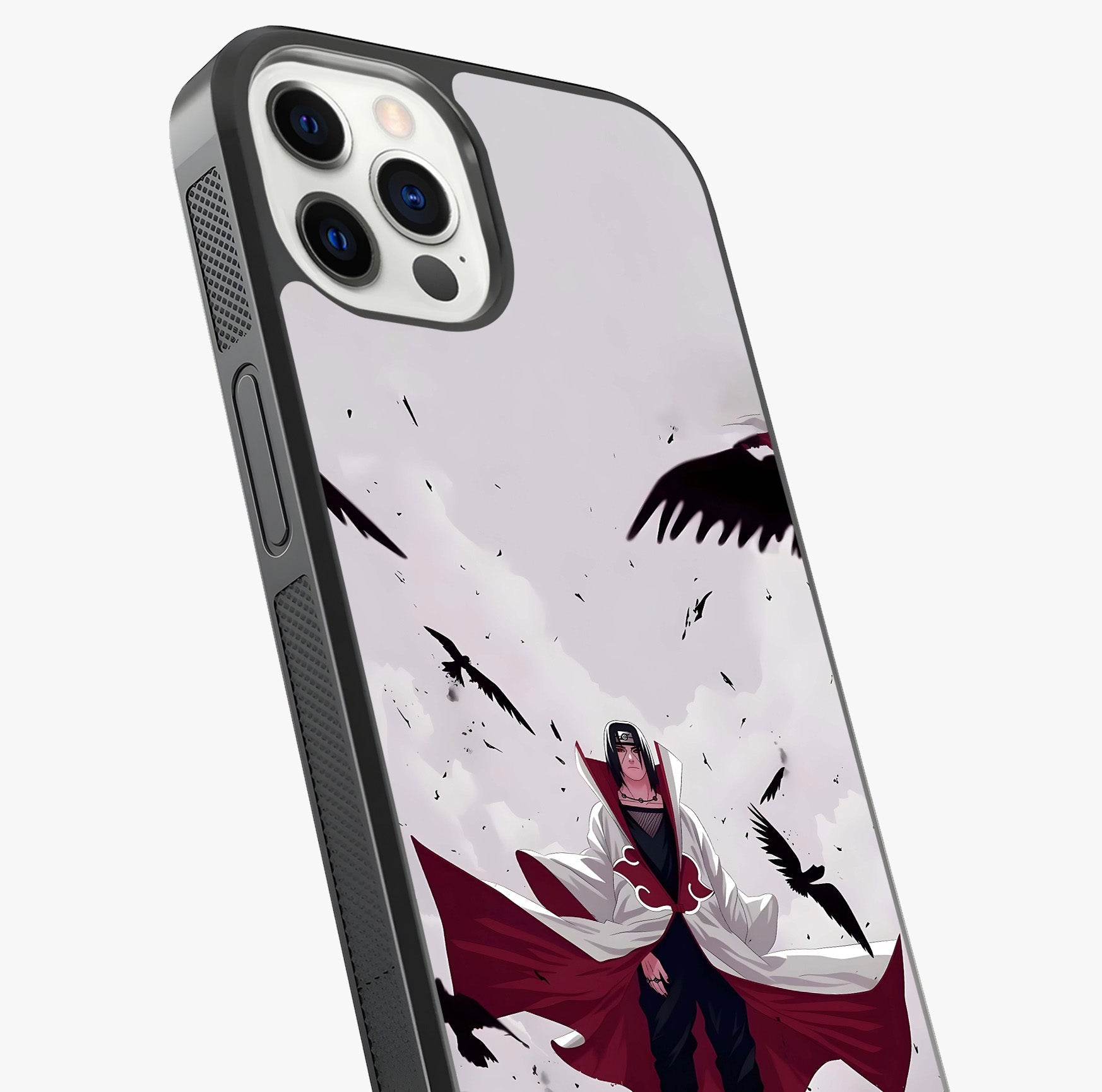 Crimson Crow Ascension Glass Case captured at a warm angle highlighting gloss, texture and premium glass finish.