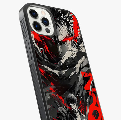 Demon Sword Resolve Glass Case captured at a warm angle highlighting gloss, texture and premium glass finish.