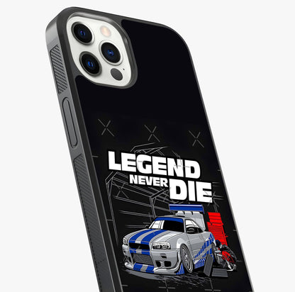 Midnight Racing Legacy Glass Case captured at a warm angle highlighting gloss, texture and premium glass finish.