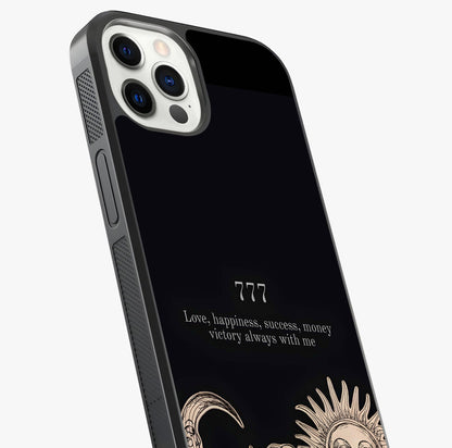 Mystic Victory Aura Glass Case captured at a warm angle highlighting gloss, texture and premium glass finish.