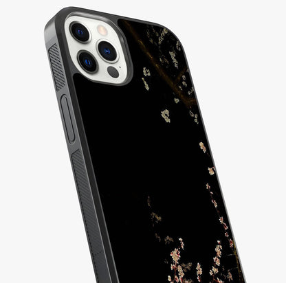 Petal Moon Light With Custom Name Glass Case captured at a warm angle highlighting gloss, texture and premium glass finish.