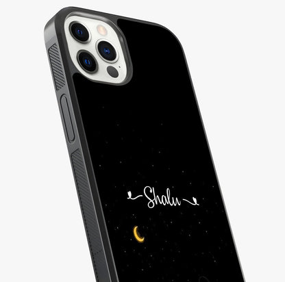 Silent Night Row Glass Case captured at a warm angle highlighting gloss, texture and premium glass finish.
