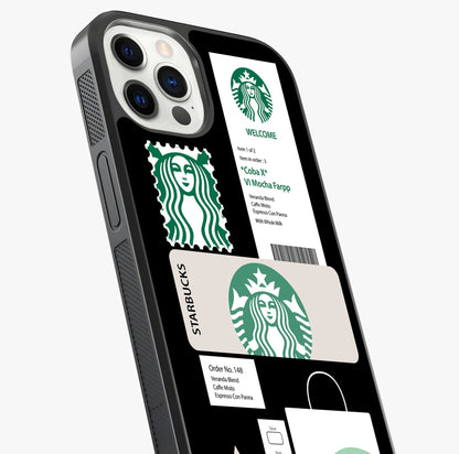 Starbucks Mocha Glass Case captured at a warm angle highlighting gloss, texture and premium glass finish.