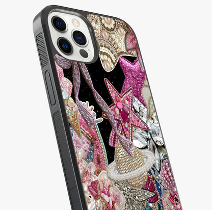 Starlit Jewel Dream Glass Case captured at a warm angle highlighting gloss, texture and premium glass finish.