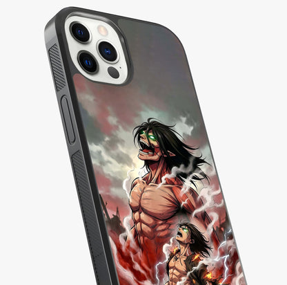 Titan Awakening Fury Glass Case captured at a warm angle highlighting gloss, texture and premium glass finish.