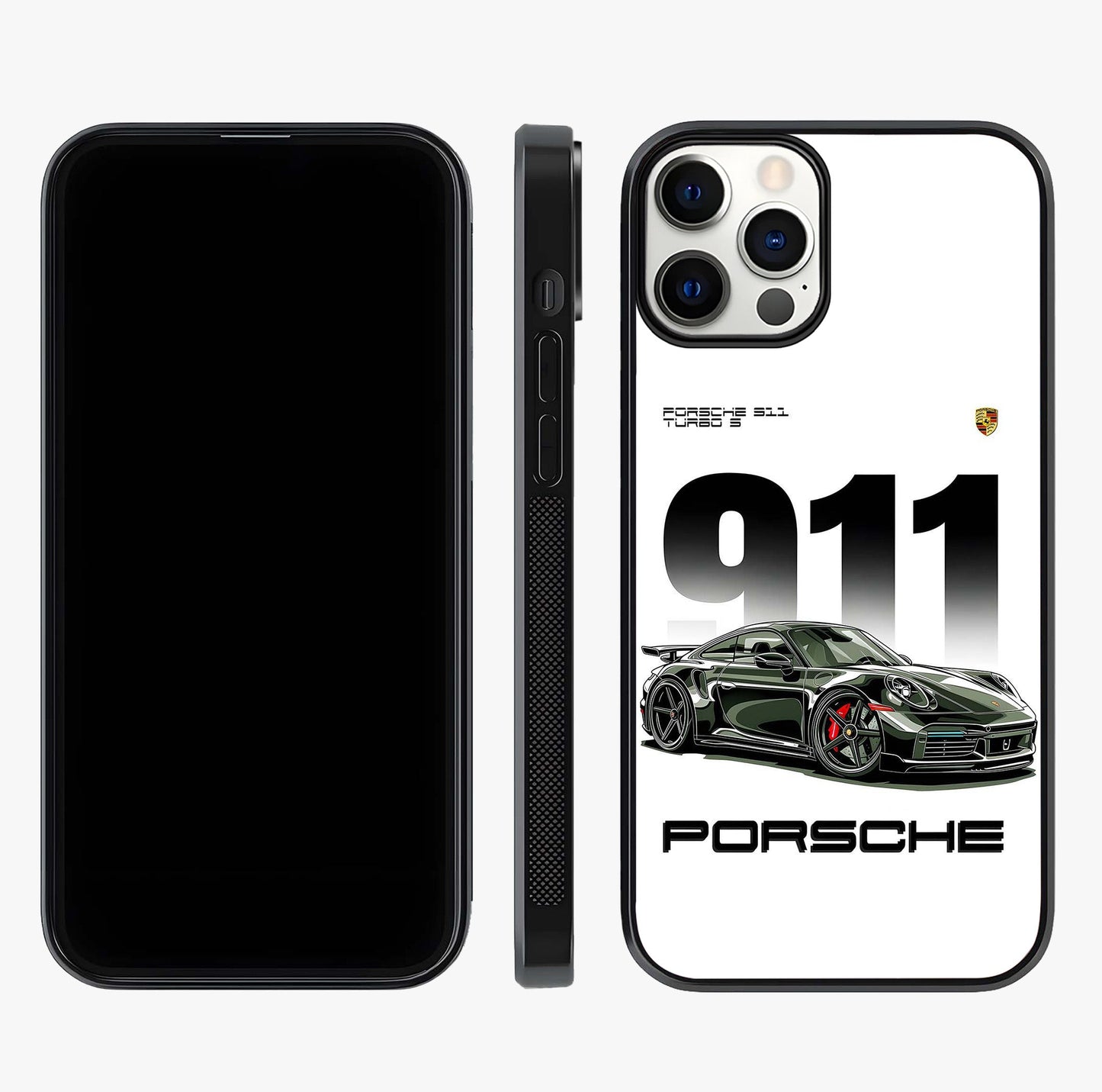 911 Turbo Dominance Glass Case displayed upright for full design visibility and premium finish.