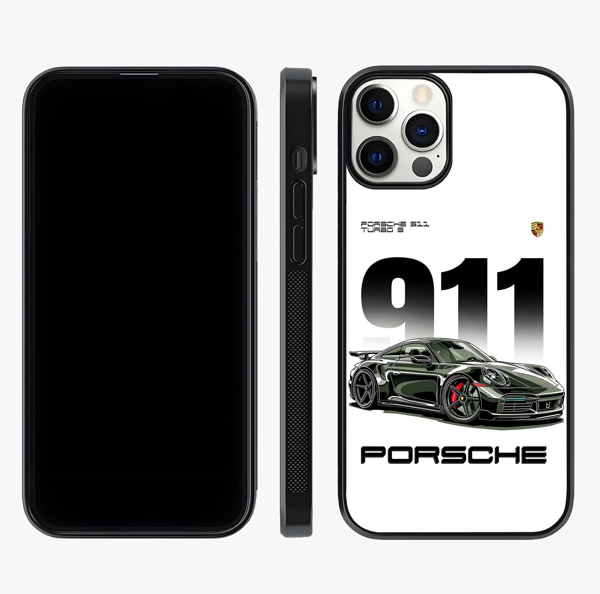 911 Turbo Dominance Glass Case displayed upright for full design visibility and premium finish.