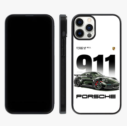 911 Turbo Dominance Glass Case displayed upright for full design visibility and premium finish.