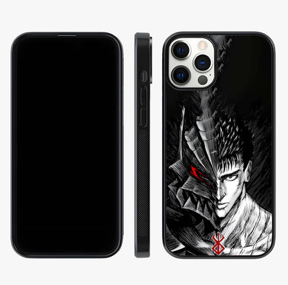 Berserker Blood Oath Glass Case displayed upright for full design visibility and premium finish.