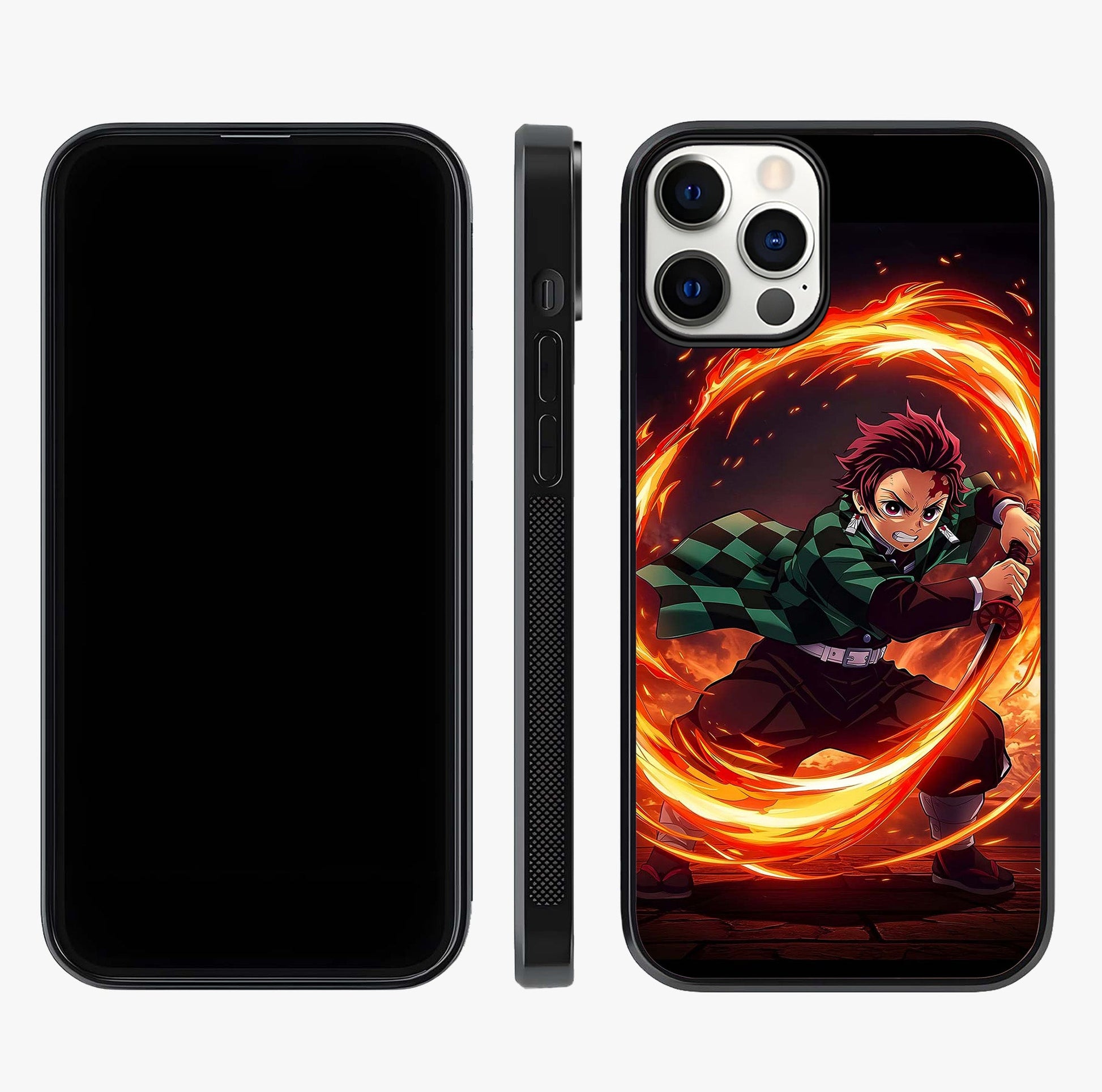 Blazing Sword Resolve Glass Case displayed upright for full design visibility and premium finish.