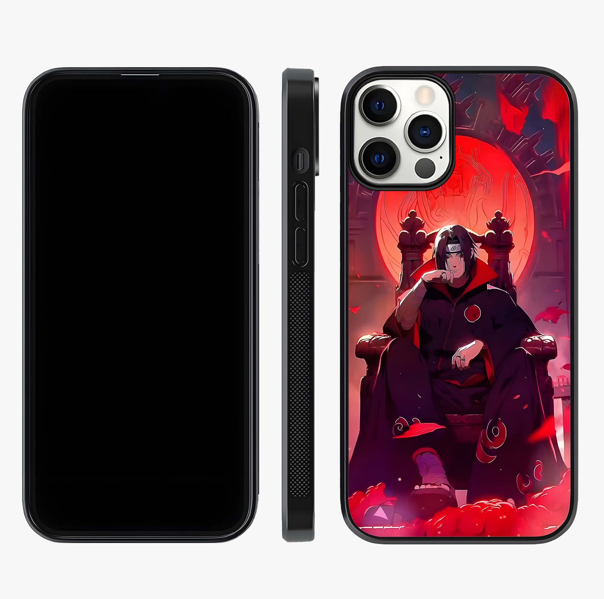 Blood Moon Sovereign Glass Case displayed upright for full design visibility and premium finish.