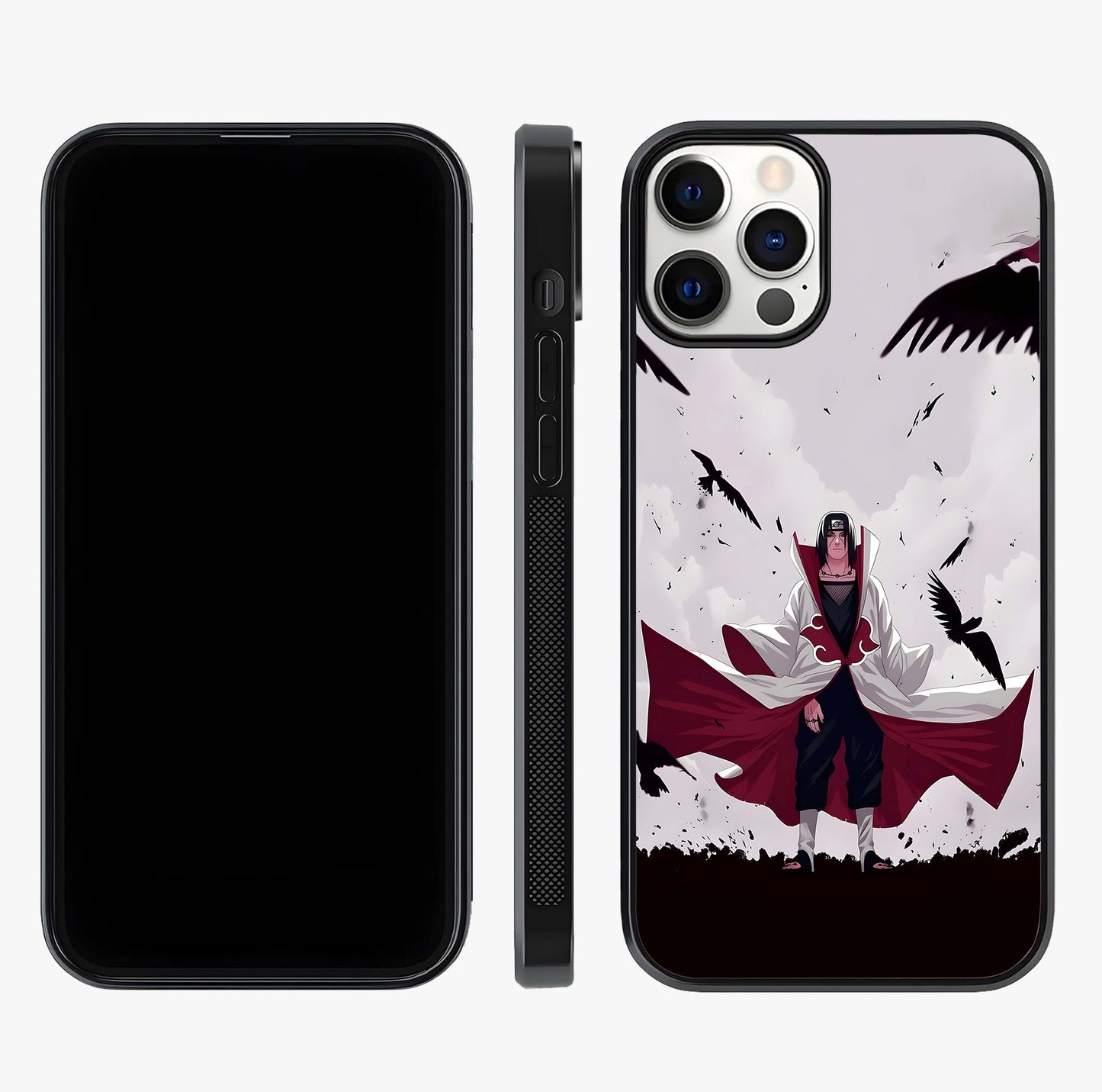 Crimson Crow Ascension Glass Case displayed upright for full design visibility and premium finish.