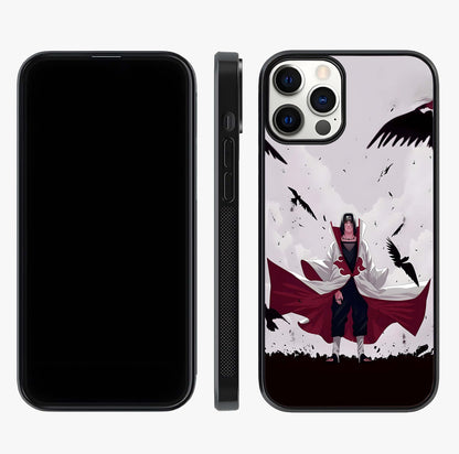Crimson Crow Ascension Glass Case displayed upright for full design visibility and premium finish.