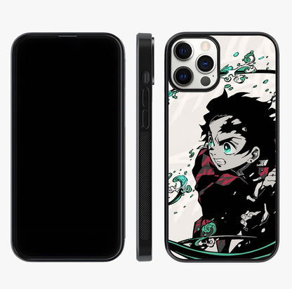Demon Slayer Glass Case displayed upright for full design visibility and premium finish.