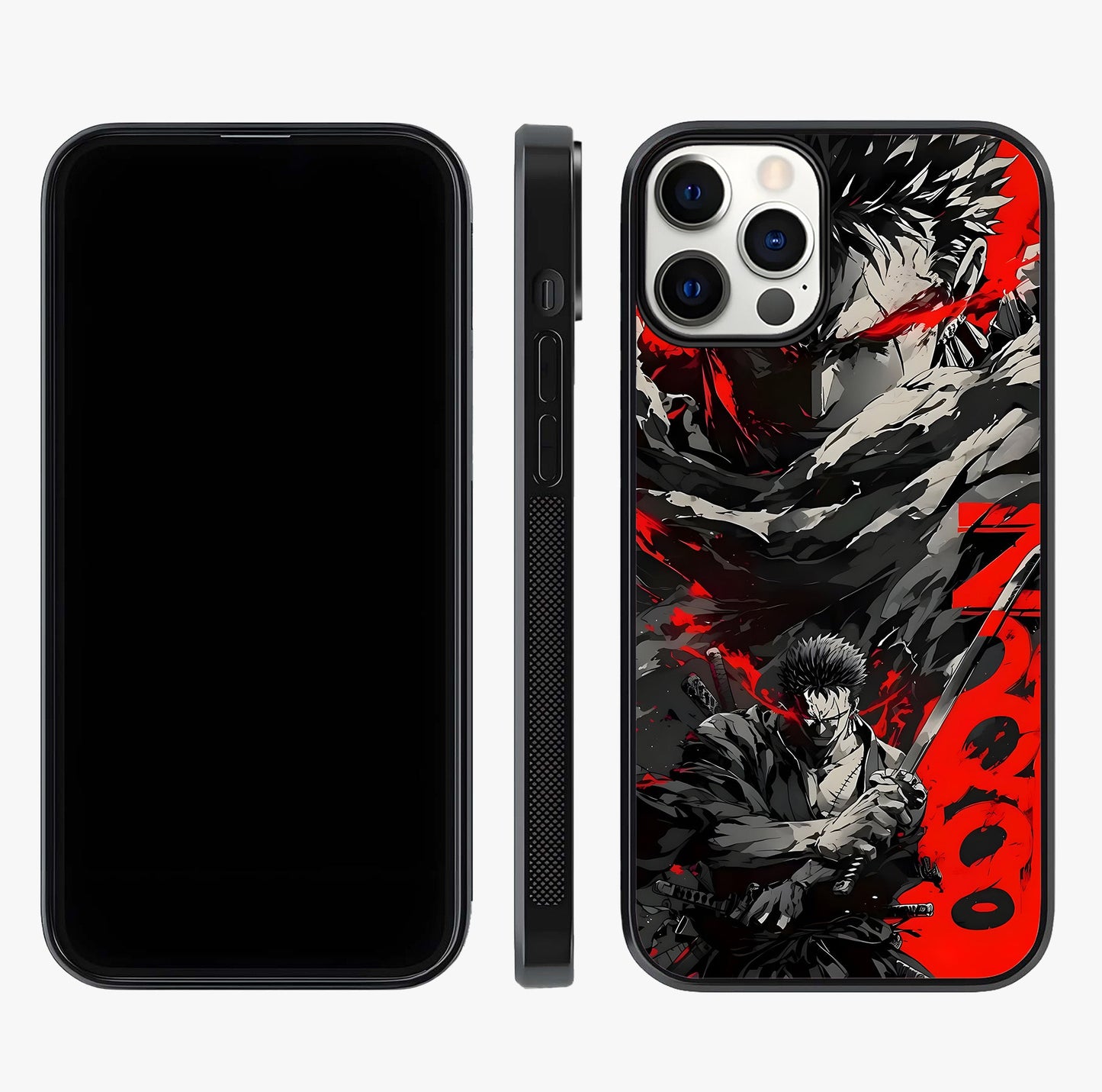 Demon Sword Resolve Glass Case displayed upright for full design visibility and premium finish.