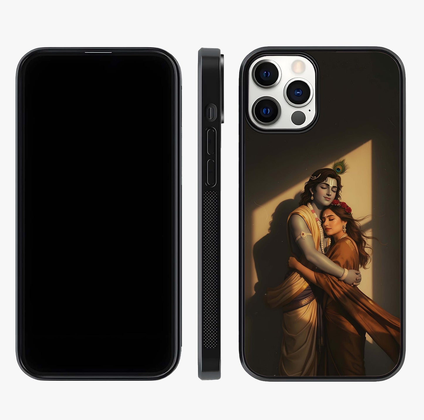 Divine Eternal Love Glass Case displayed upright for full design visibility and premium finish.