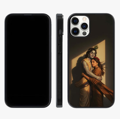 Divine Eternal Love Glass Case displayed upright for full design visibility and premium finish.