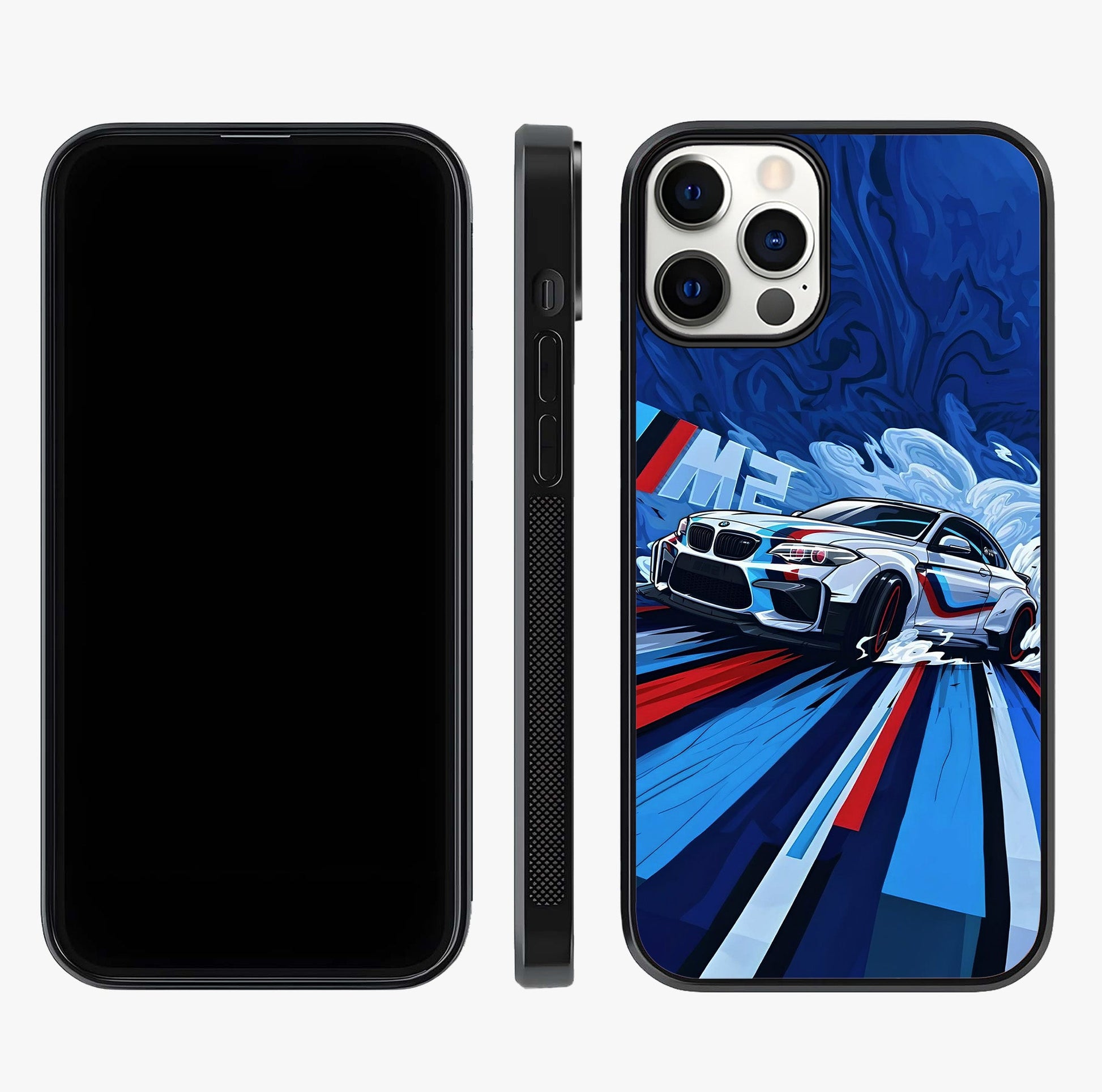 Drift Power Rush Glass Case displayed upright for full design visibility and premium finish.