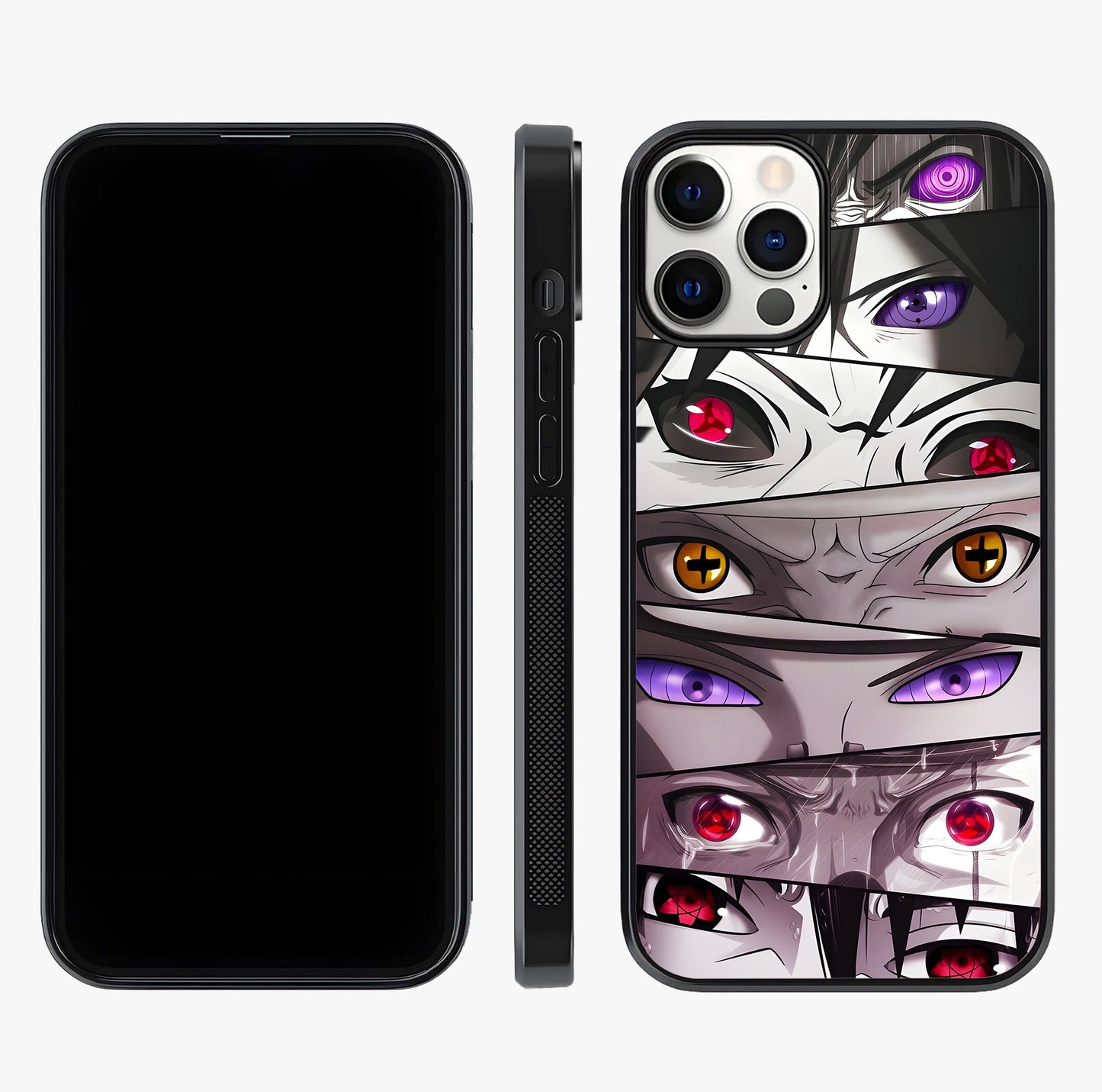 Eyes Of Destiny Glass Case displayed upright for full design visibility and premium finish.