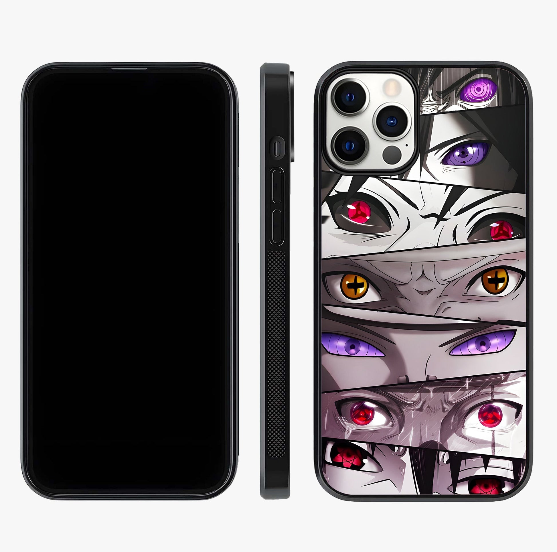 Eyes Of Destiny Glass Case displayed upright for full design visibility and premium finish.