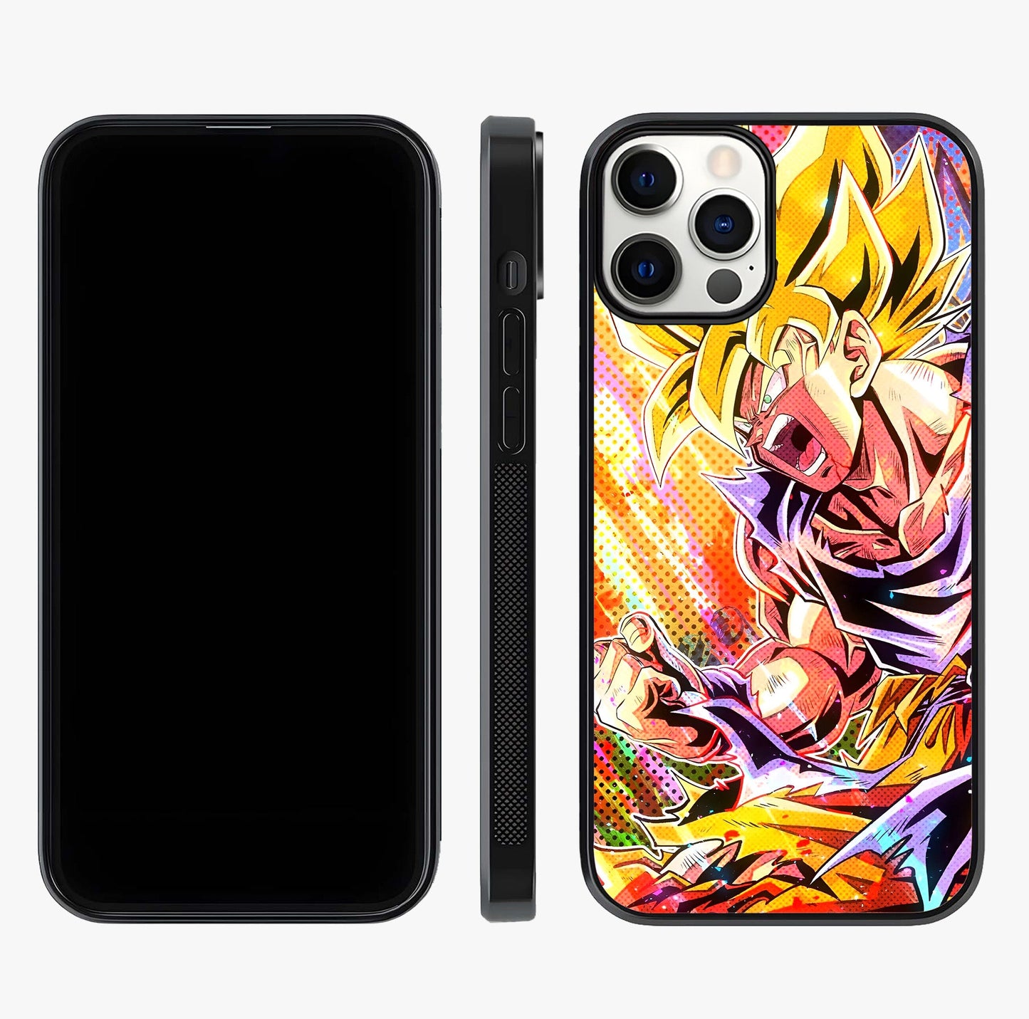 Firing Goku Glass Case displayed upright for full design visibility and premium finish.