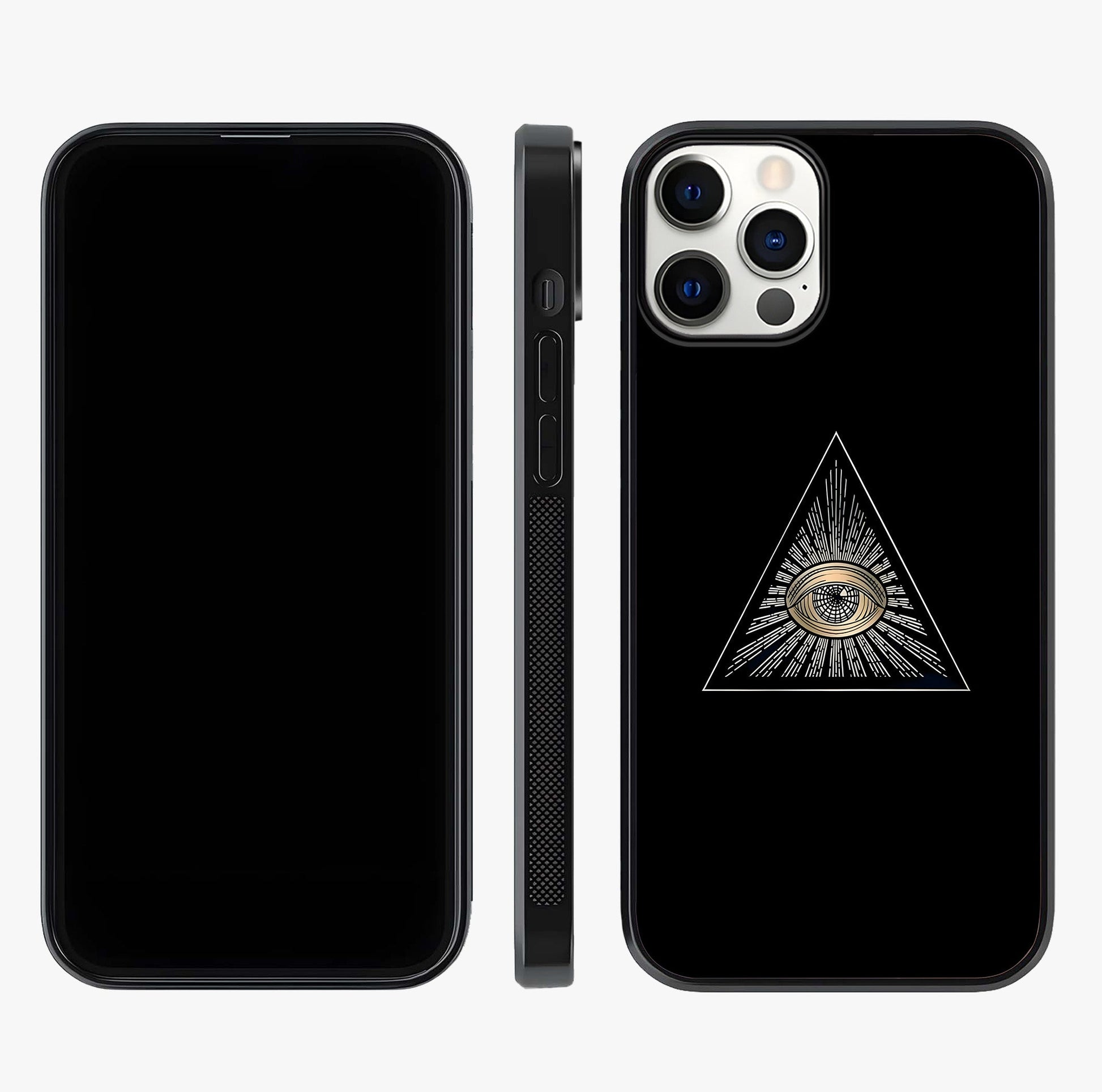 Illuminati Evil Glass Case displayed upright for full design visibility and premium finish.