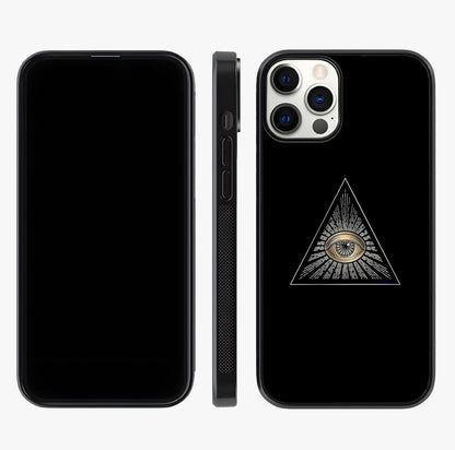 Illuminati Evil Glass Case displayed upright for full design visibility and premium finish.