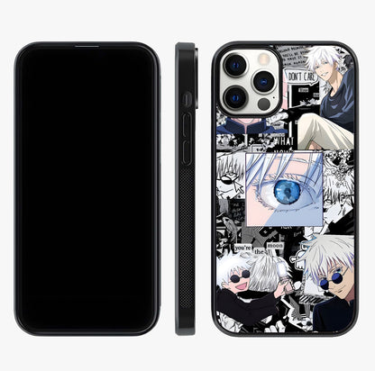 Infinity Sorcerer Chaos Glass Case displayed upright for full design visibility and premium finish.