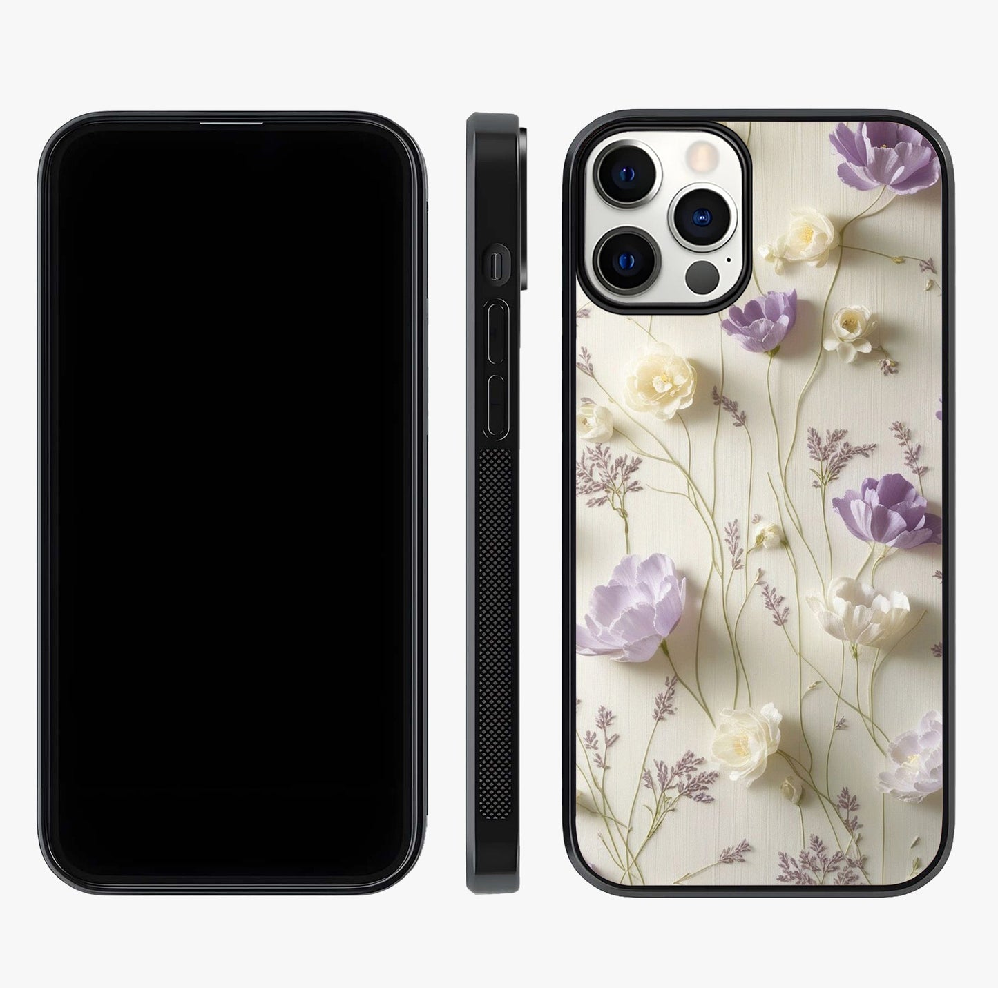 Lilac Breeze Harmony Glass Case displayed upright for full design visibility and premium finish.