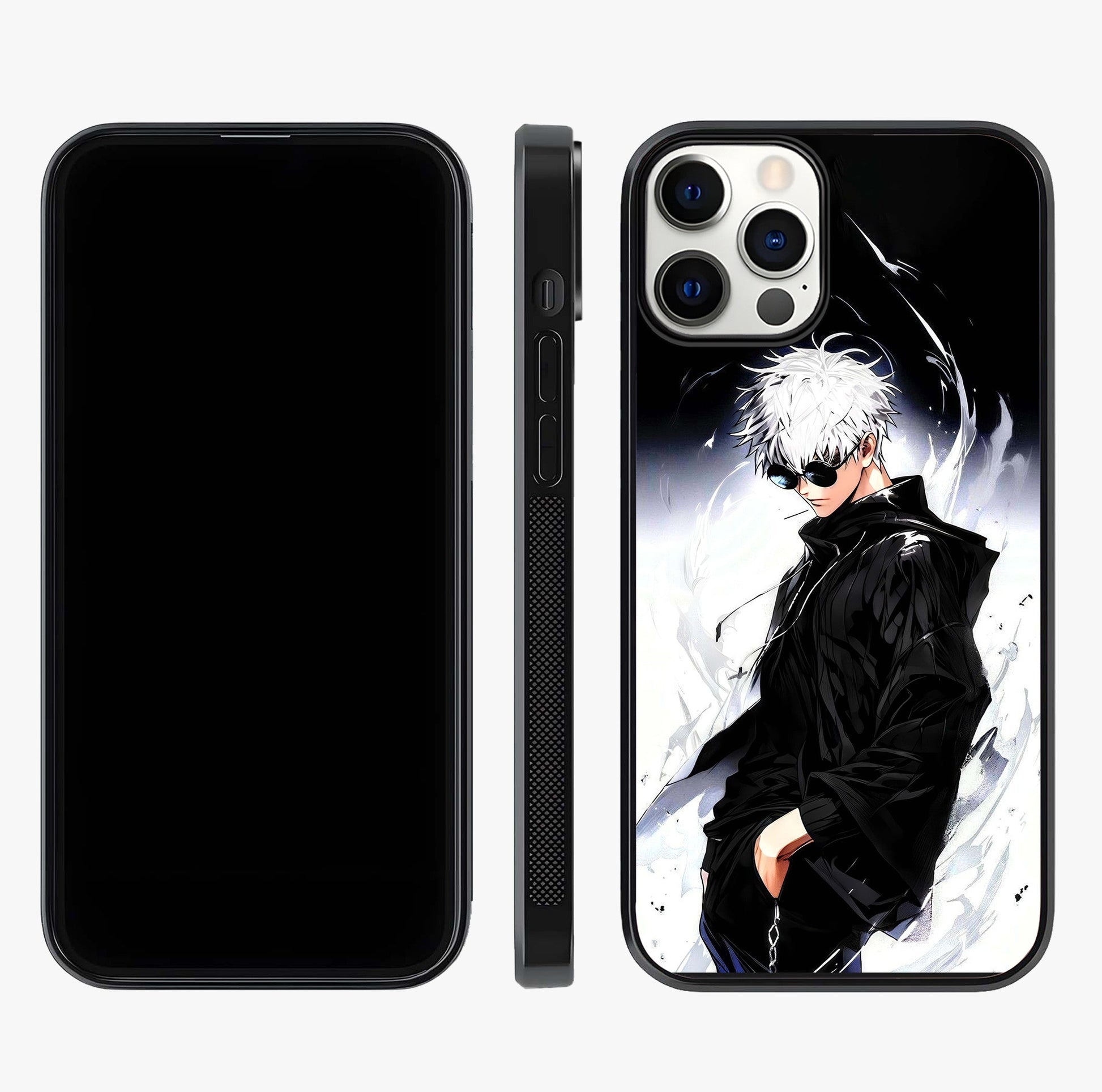 Limitless Shadow King Glass Case displayed upright for full design visibility and premium finish.