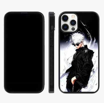 Limitless Shadow King Glass Case displayed upright for full design visibility and premium finish.