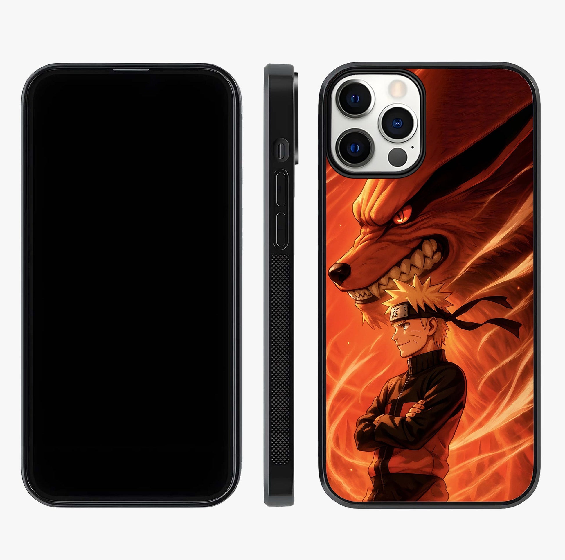 Nine Tails Legacy Glass Case displayed upright for full design visibility and premium finish.