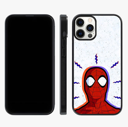 Omg Spiderman Glass Case displayed upright for full design visibility and premium finish.