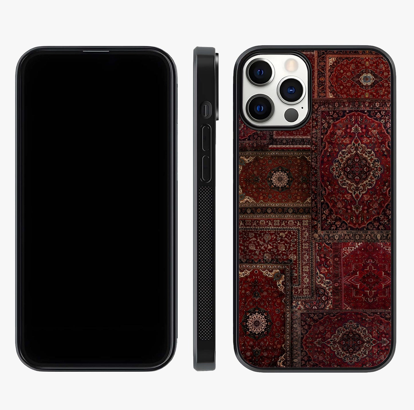 Persian Velvet Tale Glass Case displayed upright for full design visibility and premium finish.