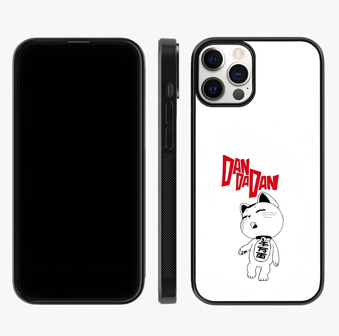 Playful Spirit Charm Glass Case displayed upright for full design visibility and premium finish.