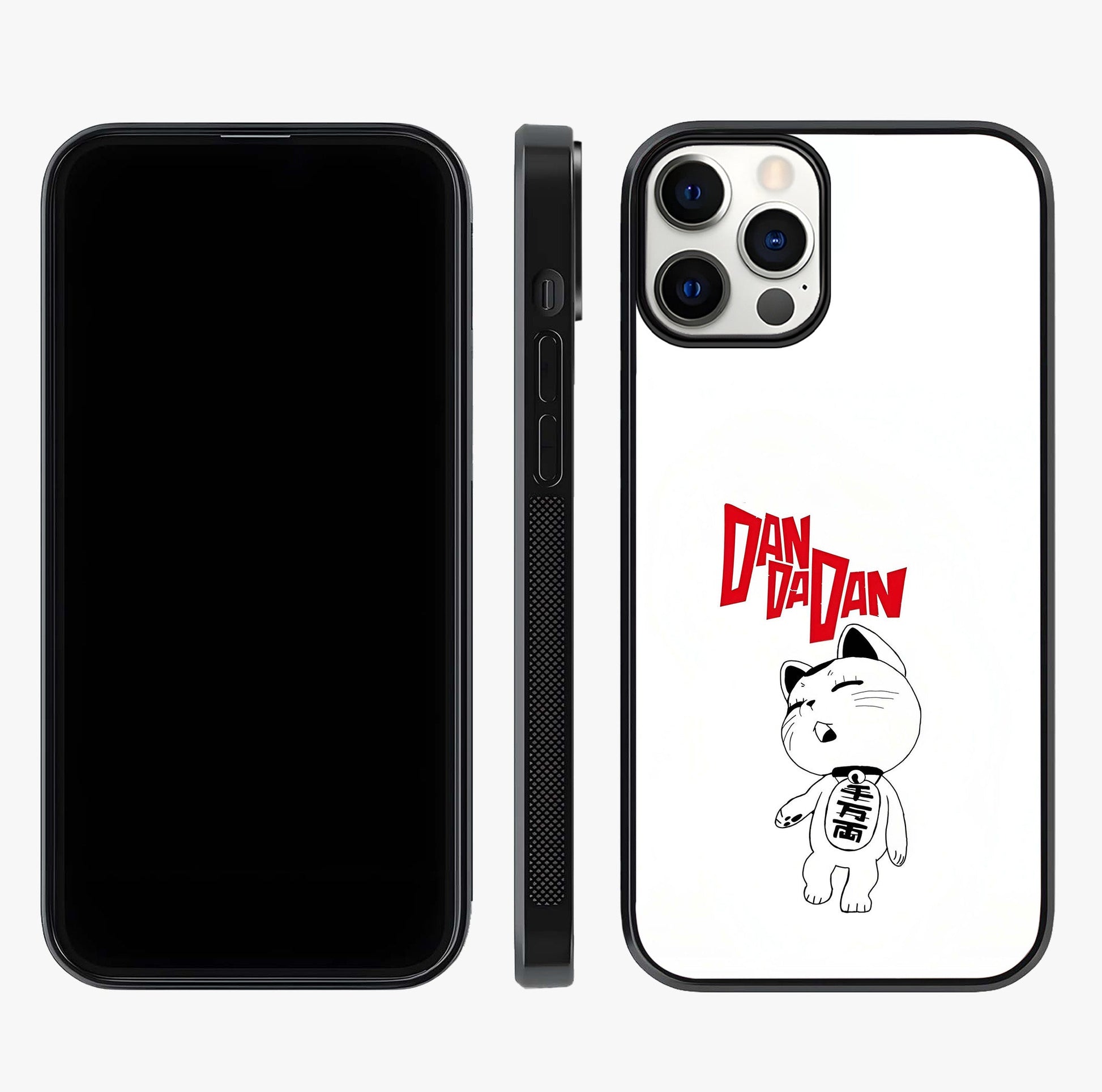 Playful Spirit Charm Glass Case displayed upright for full design visibility and premium finish.