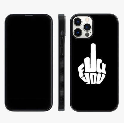 Rebel Mode On Glass Case displayed upright for full design visibility and premium finish.