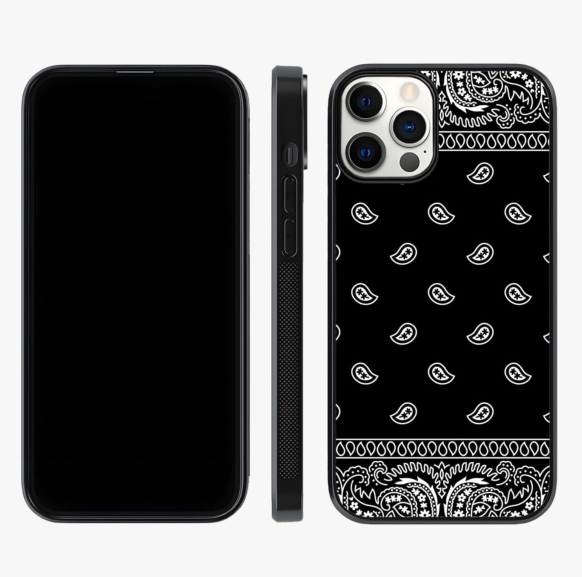 Retro Rebel Threads Glass Case displayed upright for full design visibility and premium finish.