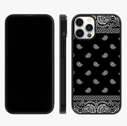 Retro Rebel Threads Glass Case displayed upright for full design visibility and premium finish.