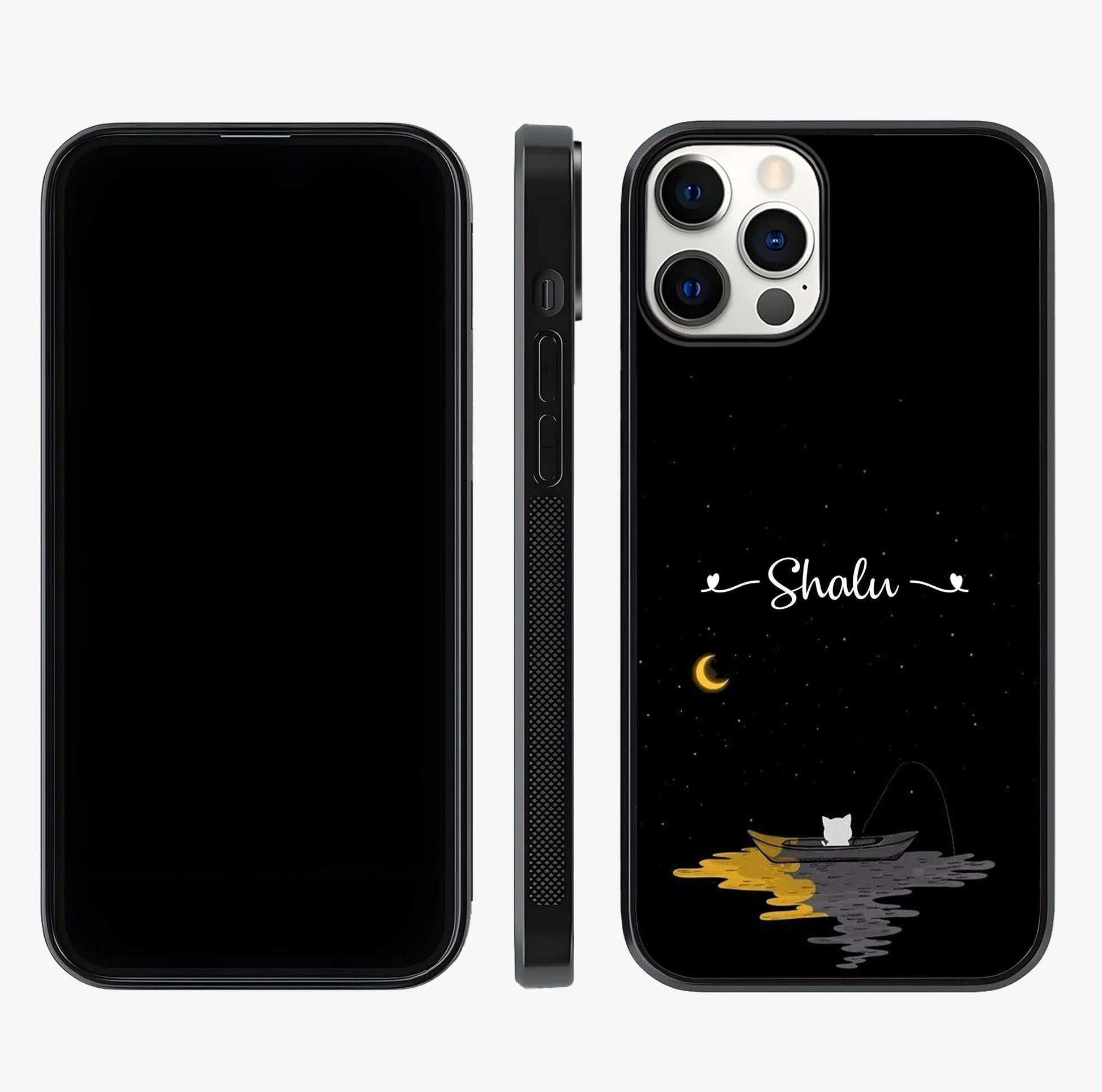 Silent Night Row Glass Case displayed upright for full design visibility and premium finish.
