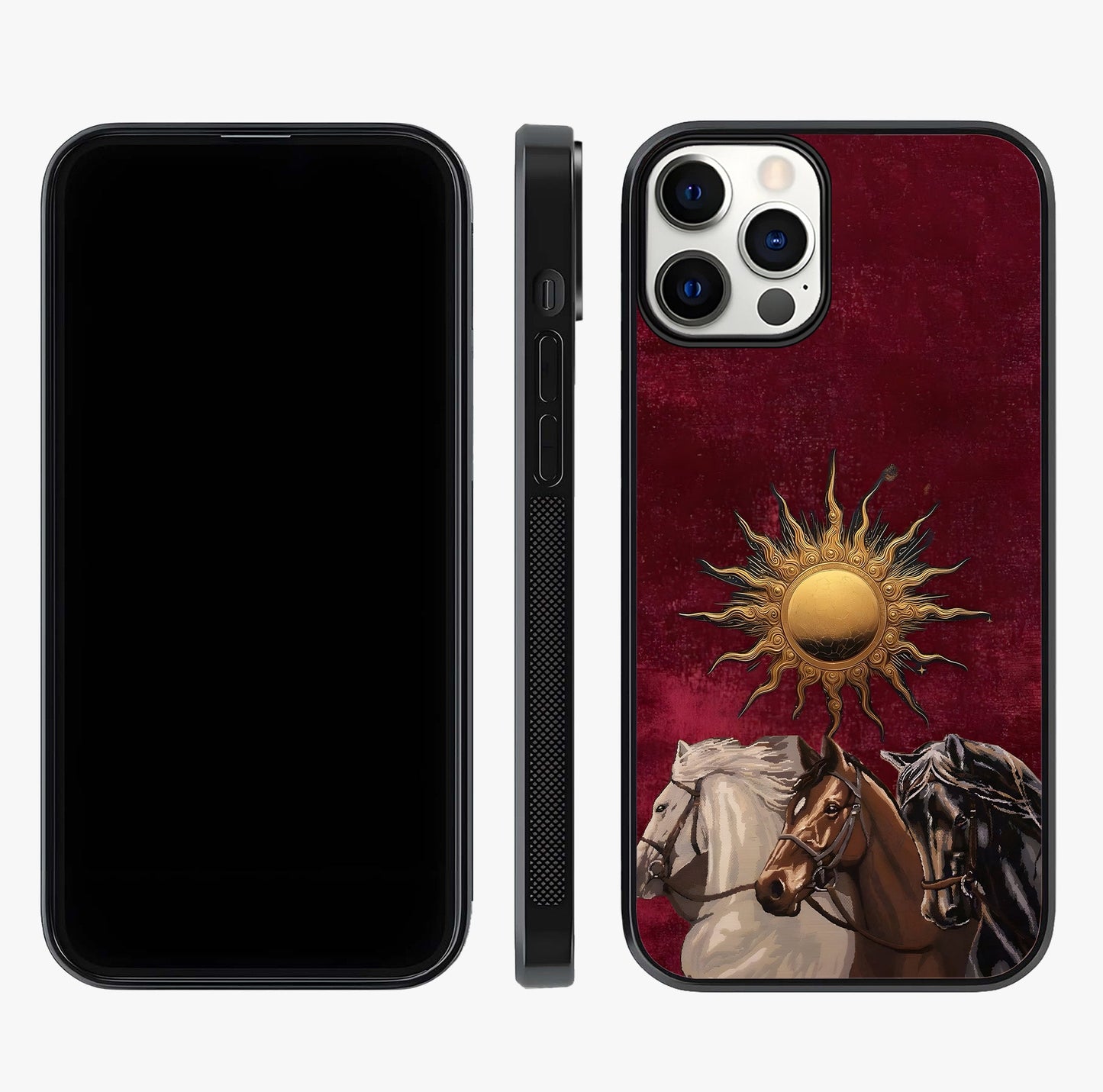 Solar Riders Glass Case displayed upright for full design visibility and premium finish.