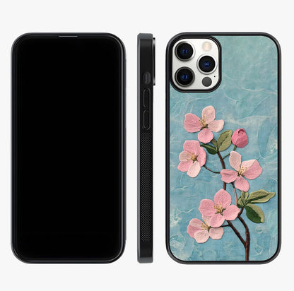 Threaded Blossom Breeze Glass Case displayed upright for full design visibility and premium finish.
