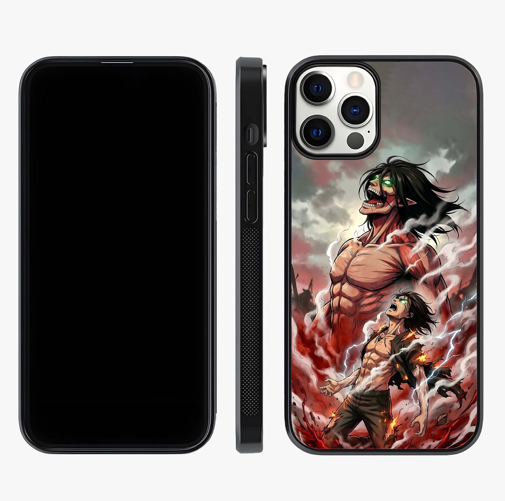 Titan Awakening Fury Glass Case displayed upright for full design visibility and premium finish.