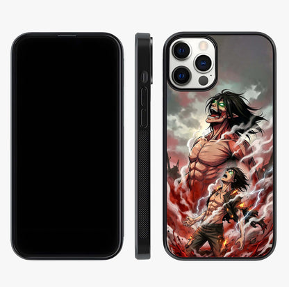 Titan Awakening Fury Glass Case displayed upright for full design visibility and premium finish.