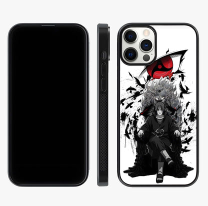 Uchiha Shadow Throne Glass Case displayed upright for full design visibility and premium finish.