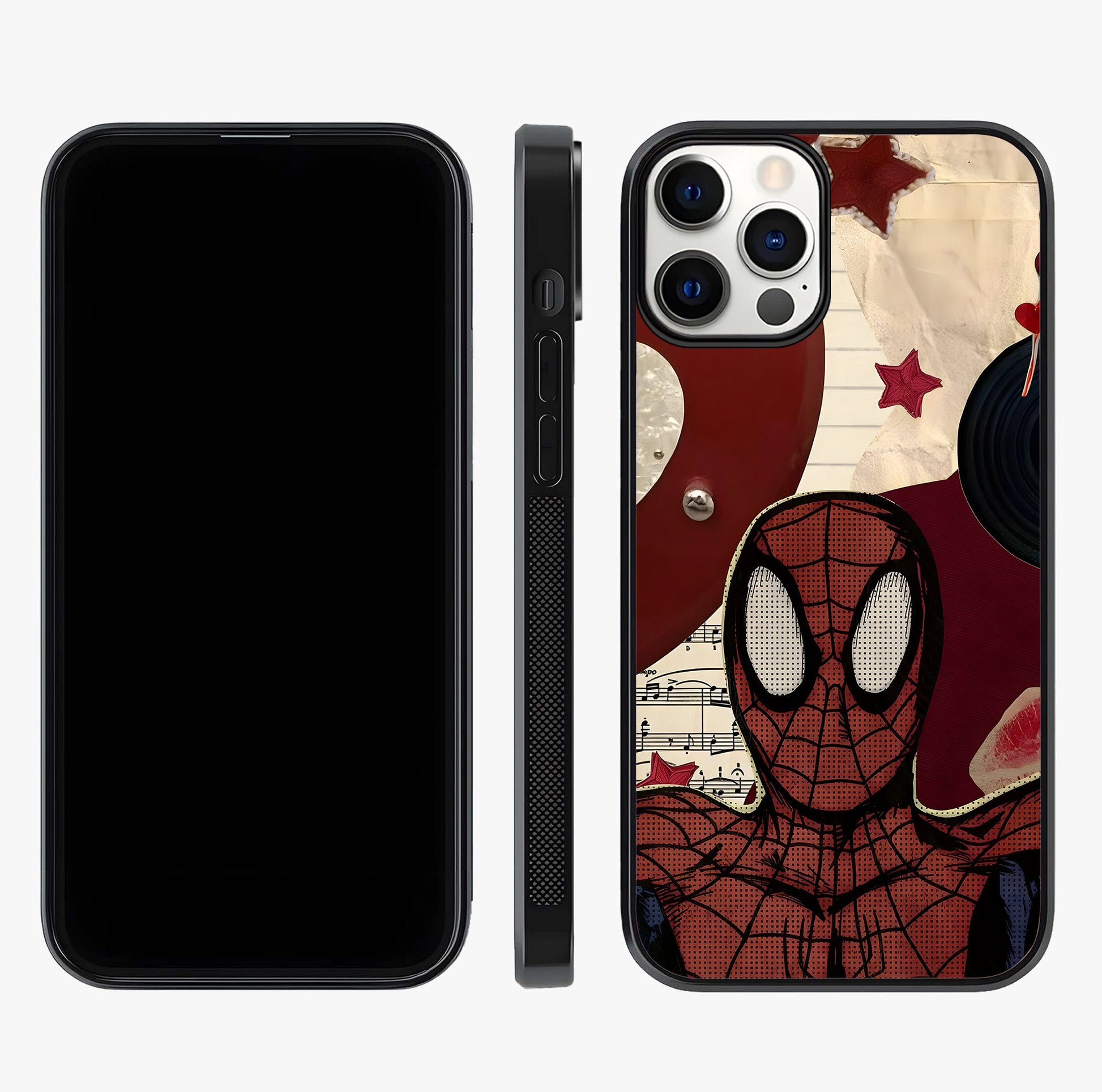 Web Warrior Vibes Glass Case displayed upright for full design visibility and premium finish.