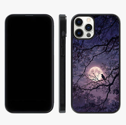 Whispering Moon Silence Glass Case displayed upright for full design visibility and premium finish.