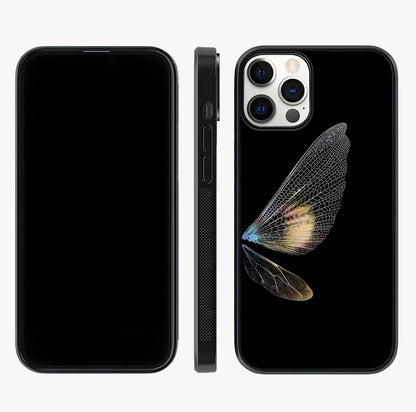Whispers Of Wings Glass Case displayed upright for full design visibility and premium finish.